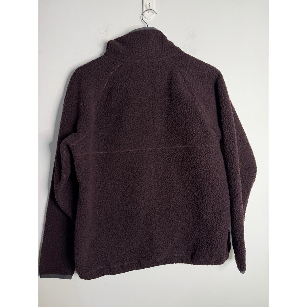 Carhartt Women's Relaxed Fit Quarter-Snap Fleece Pullover in Blackberry Size M - Picture 6 of 6